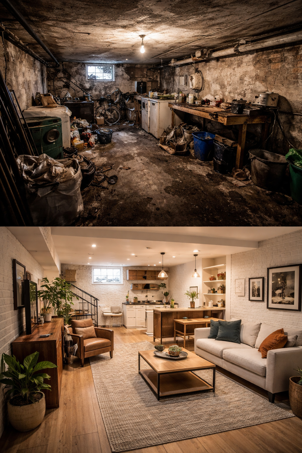 Von der leeren Kellerfläche zur hochwertigen Ferienunterkunft